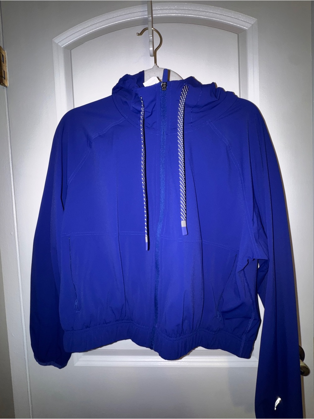Fabletics Royal Blue Hooded Zip Jacket